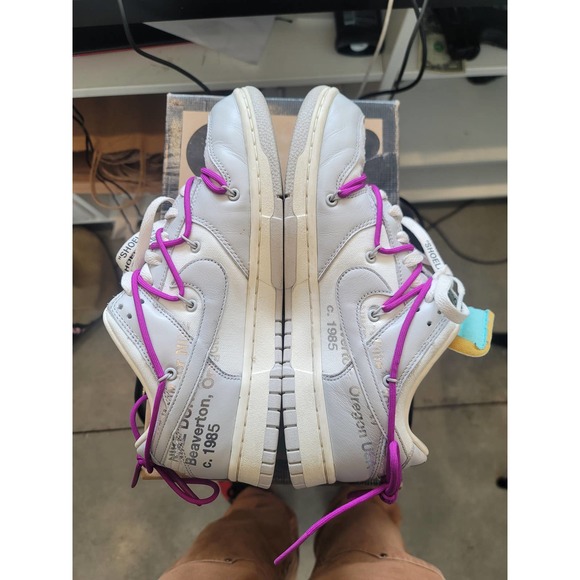 Nike Off White Dunk Low Lot 21 size 8.5 main image 16